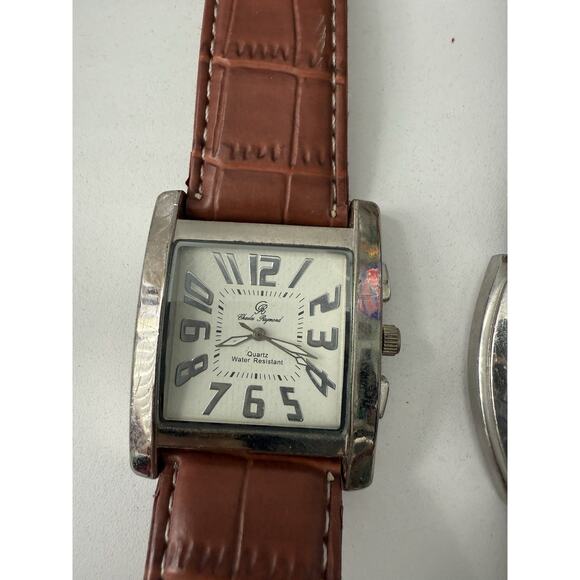 Lot of 3 Watches UNTESTED | Invicta Diamond + Kenneth Cole + Charles Raymond main image 9